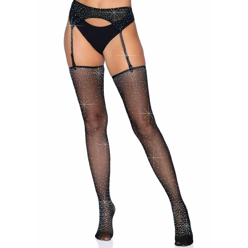 LEG AVENUE – ENSEMBLE PORTE-JARRETELLES ET BAS TAILLE UNIQUE