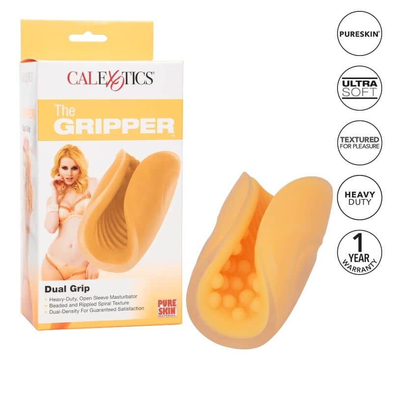 CALEXOTICS – MASTURBATEUR GRIP PERLÉ ORANGE