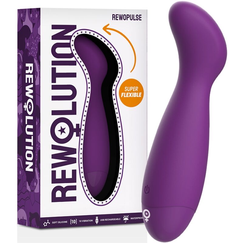 REWOLUTION – REWOPULSE VIBRATEUR FLEXIBLE STIMULATEUR DE POINT G