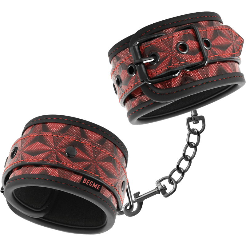 BEGME – CHEVILLES PREMIUM ÉDITION ROUGE AVEC DOUBLURE EN NÉOPRÈNE