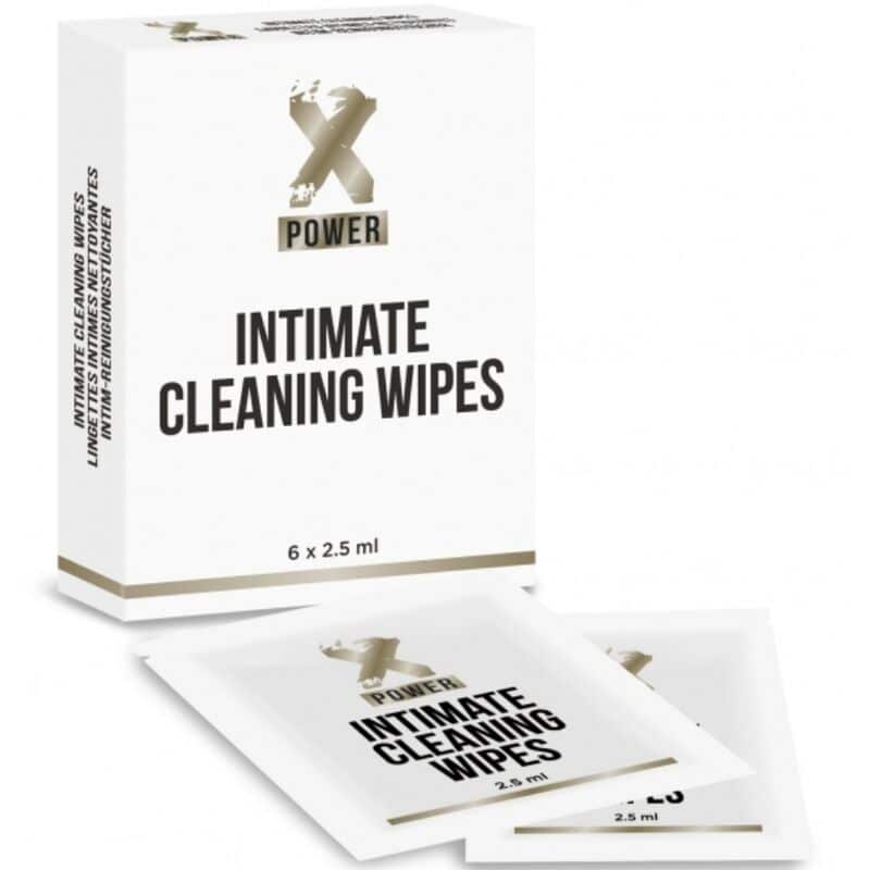 XPOWER – LINGETTES NETTOYANTES INTIME 6 UNITÉS