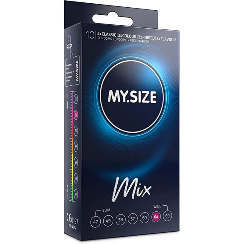 MY SIZE – MIX PRÉSERVATIFS 64 MM 10 UNITÉS