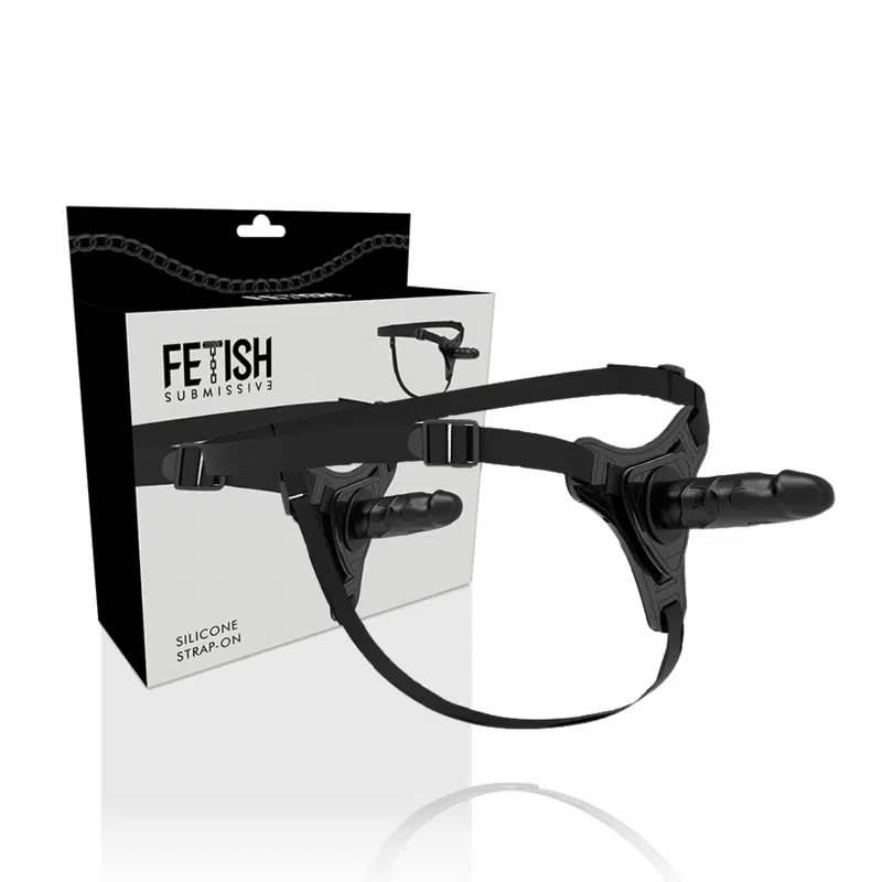 HARNAIS SOUMIS FETISH - SILICONE NOIR RÉALISTE 15 CM – Image 2
