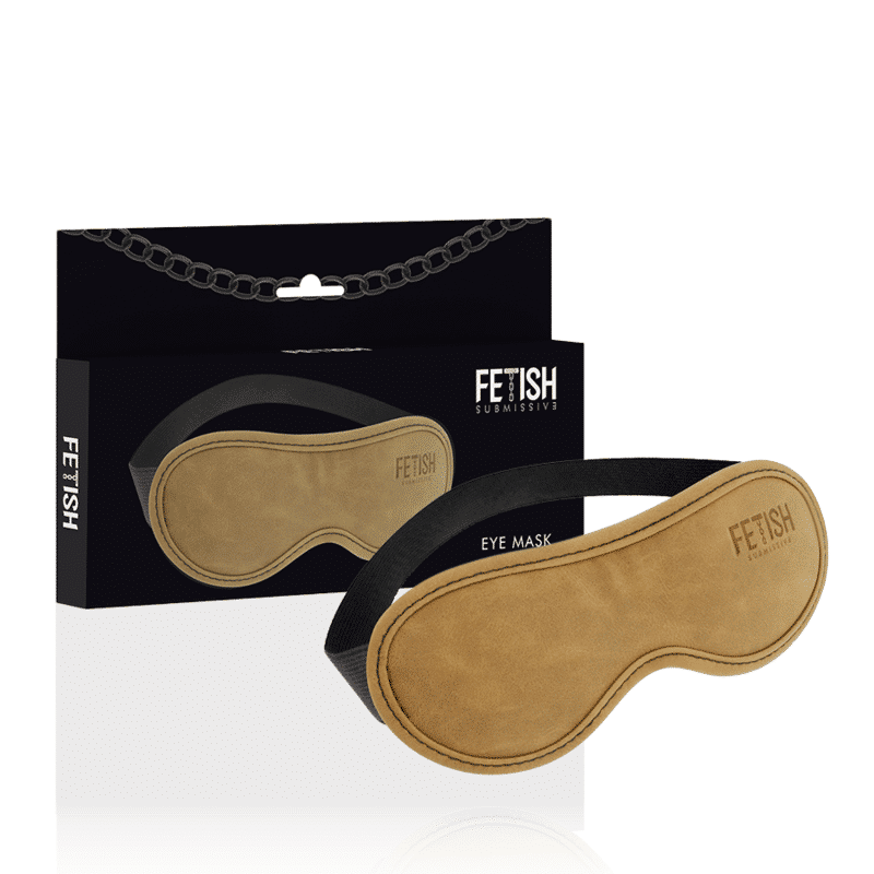 FETISH SUBMISSIVE ORIGEN – MASQUE EN CUIR VÉGAN AVEC DOUBLURE EN NÉOPRÈNE