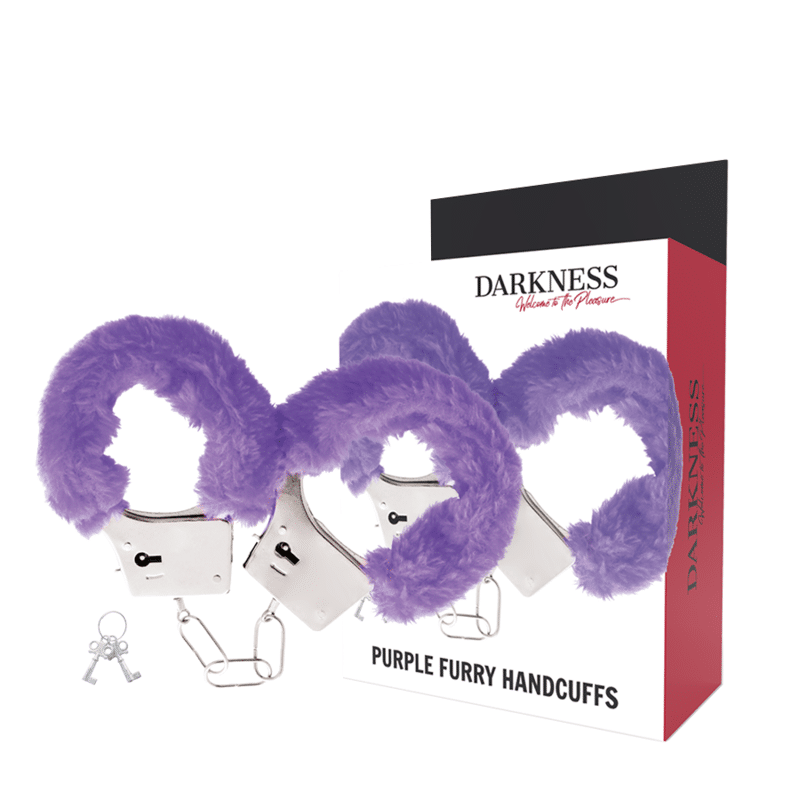 DARKNESS – MENOTTES EN MÉTAL DOUBLÉES LILAS
