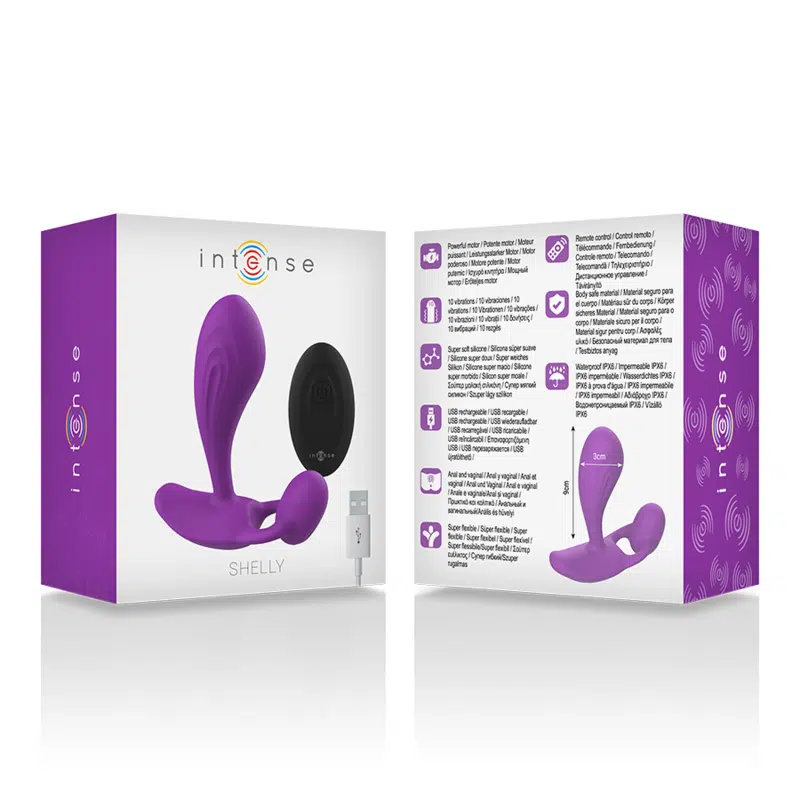 INTENSE - TÉLÉCOMMANDE ANAL SHELLY PLUG VIOLET – Image 5