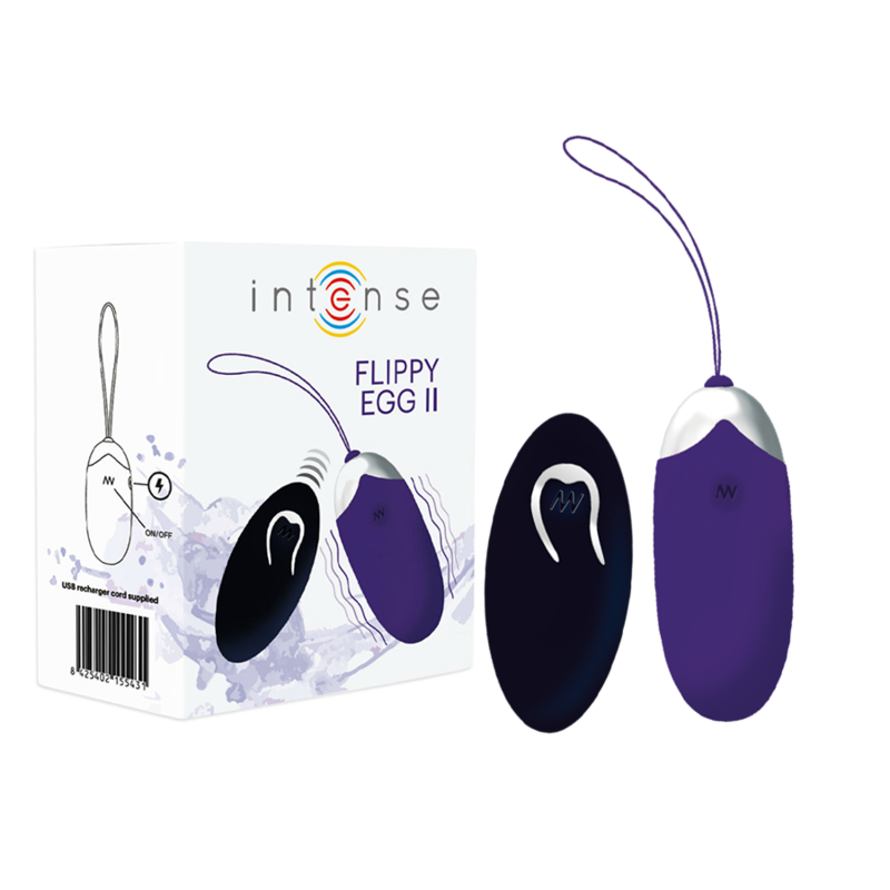 INTENSE – OEUF VIBRANT FLIPPY II AVEC TÉLÉCOMMANDE VIOLET