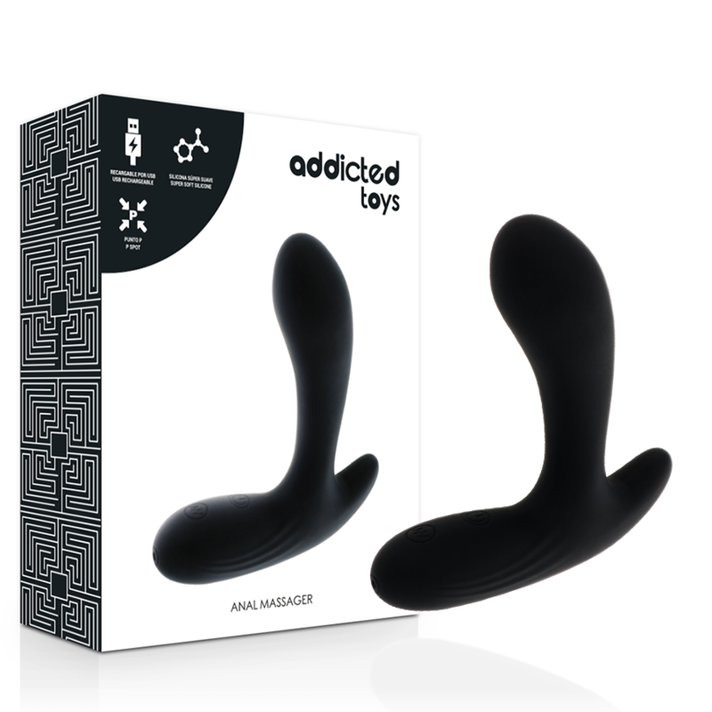 ADDICTED TOYS – MASSEUR ANAL VIBRATION NOIRE