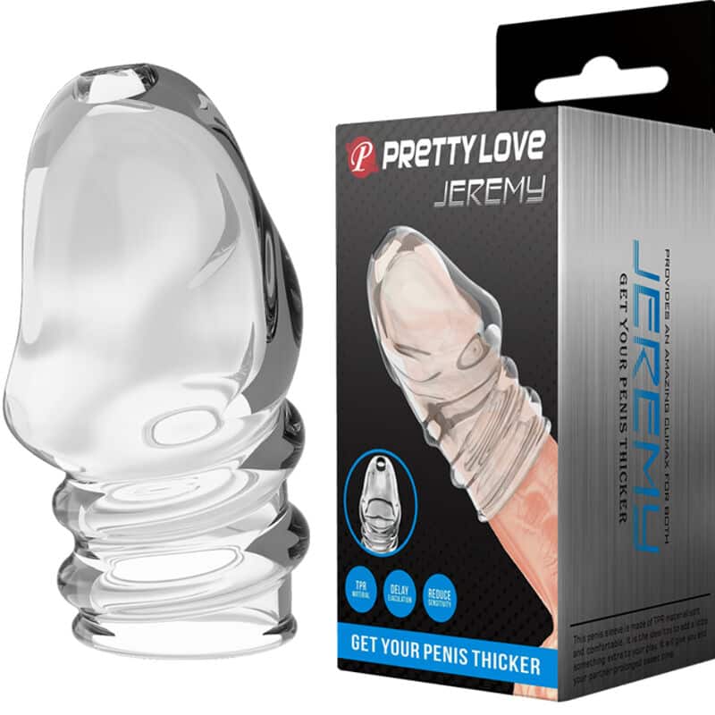 PRETTY LOVE – JEREMY PÉNIS TRANSPARENT PLUS ÉPAIS