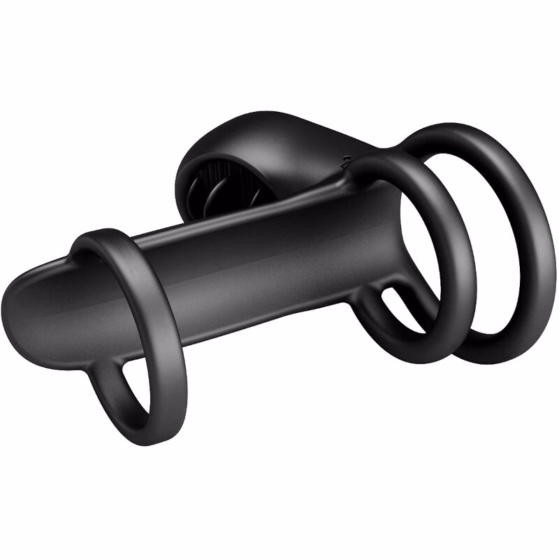 PRETTY LOVE – GAINE PÉNIS JAMMY 12 VIBRATIONS AVEC LANGUE EN SILICONE RECHARGEABLE