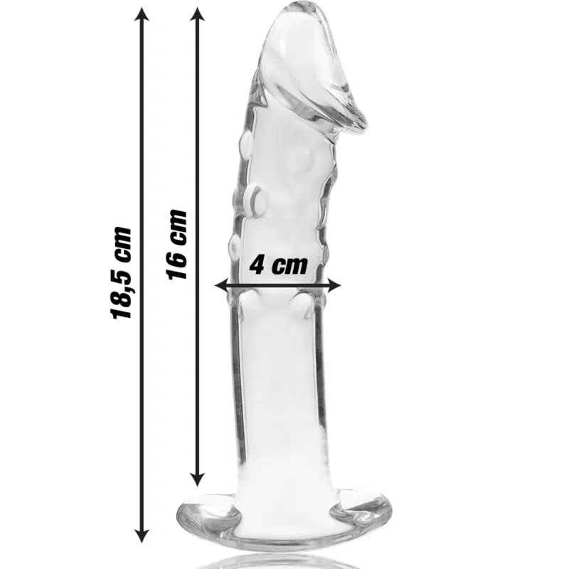NEBULA SERIES BY IBIZA - MODÈLE 19 GODE EN VERRE BOROSILICATE CLAIR 18.5 CM -O- 4 CM – Image 3