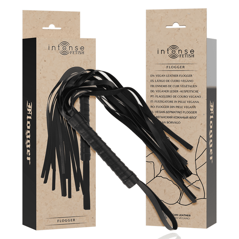 INTENSE – FETISH FLOGGER EN CUIR VÉGÉTALIEN