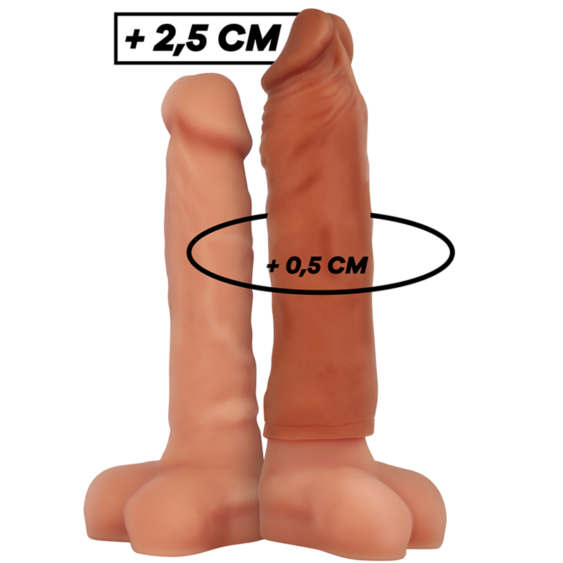 VIRILXL – EXTENSION DE PÉNIS MARRON EN SILICONE LIQUIDE V5