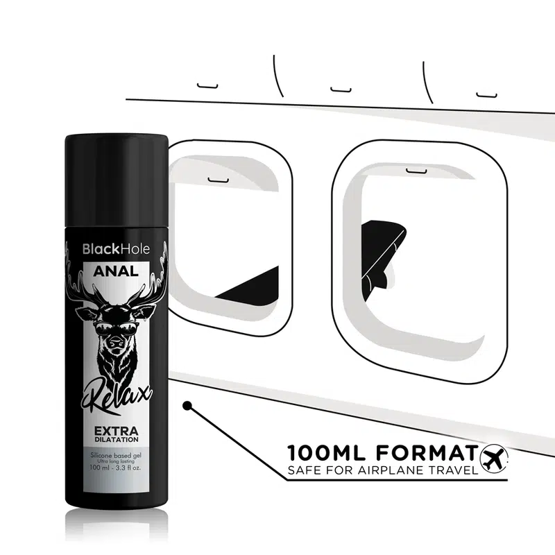 BLACK HOLE - GEL TROU NOIR BASE SILICONE DILATATION ANALE 100 ML – Image 5