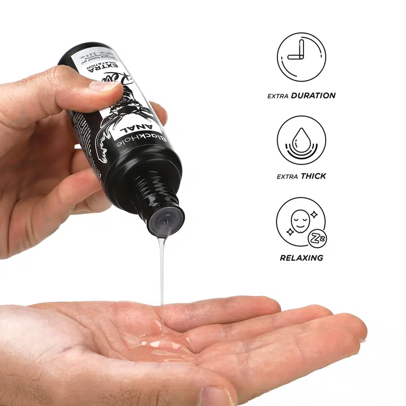 BLACK HOLE - GEL TROU NOIR BASE SILICONE DILATATION ANALE 100 ML – Image 3