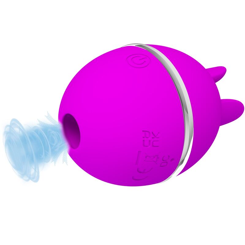 PRETTY LOVE – VIBRATEUR ROND EN SILICONE GEMINI BALL VIOLET