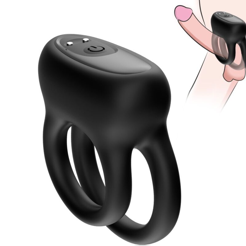 ARMONY – VIBRATEUR DOUBLE ANNEAU NOIR