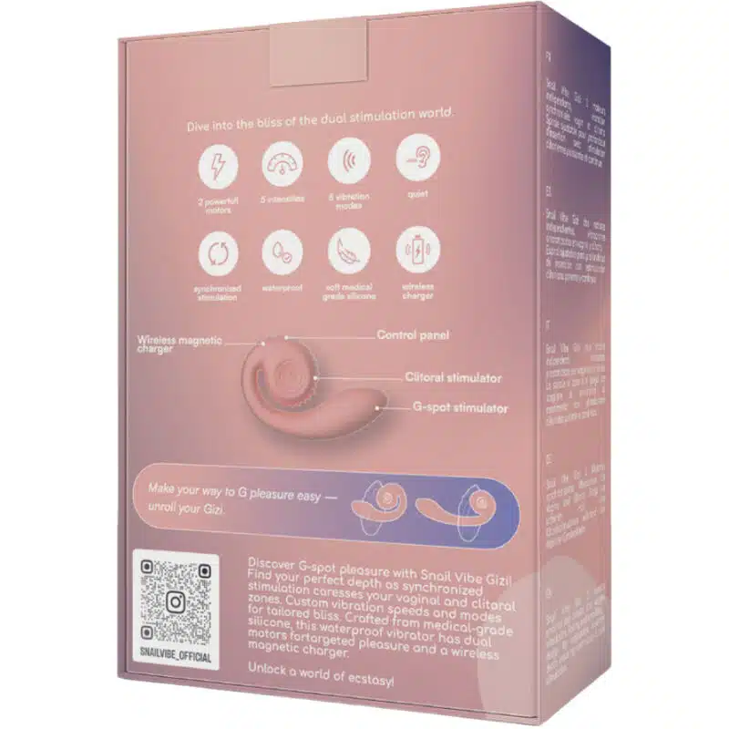 SNAIL VIBE - GIZI ESTIMULADOR DUAL ROSA – Image 5