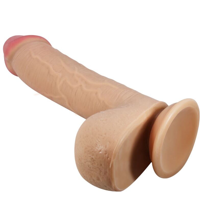 PRETTY LOVE – SÉRIE SLIDING SKIN GODE RÉALISTE AVEC VENTOUSE SLIDING SKIN FLESH 23,4 CM
