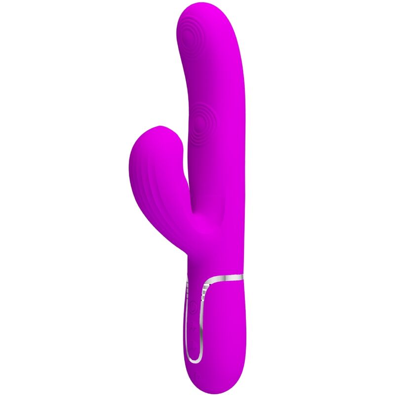 PRETTY LOVE – VIBRATEUR POINT G MULTIFONCTION 3 EN 1 PERLITA VIOLET