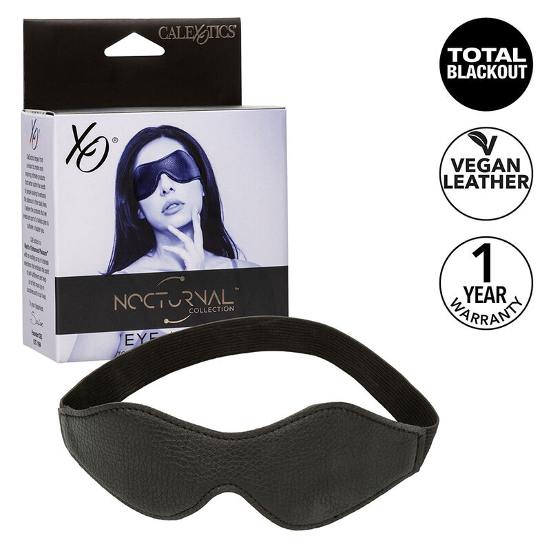 CALEXOTICS – NOCTURNAL MASQUE POUR LES YEUX EN CUIR PVC NOIR