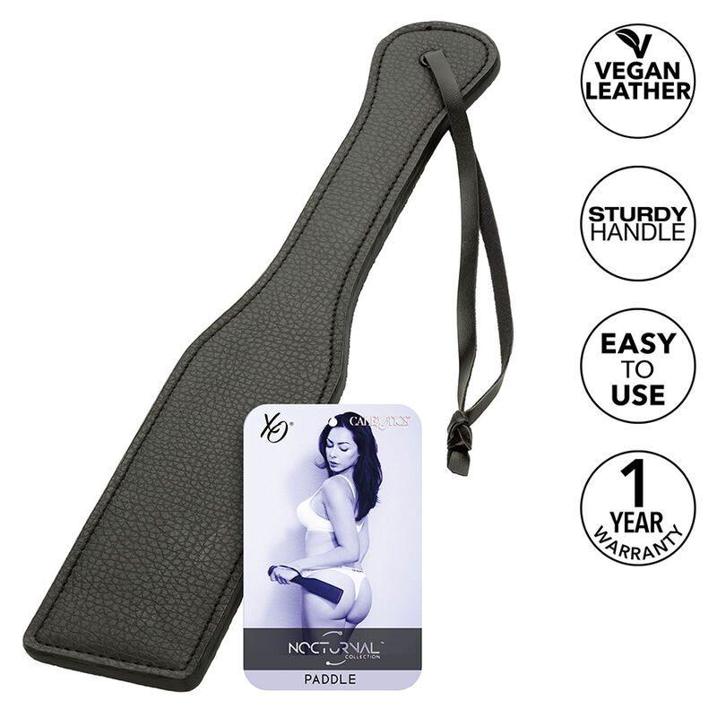 CALEXOTICS – NOCTURNAL PADDLE EN CUIR NOIR