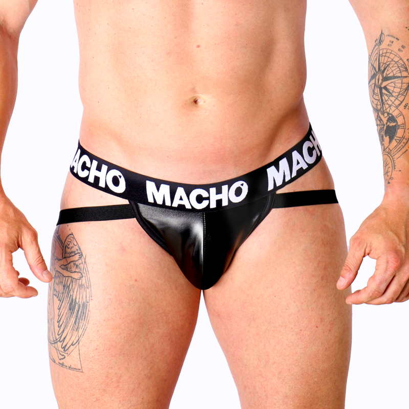 MACHO – MX25NC JOCK CUERO NEGRO L