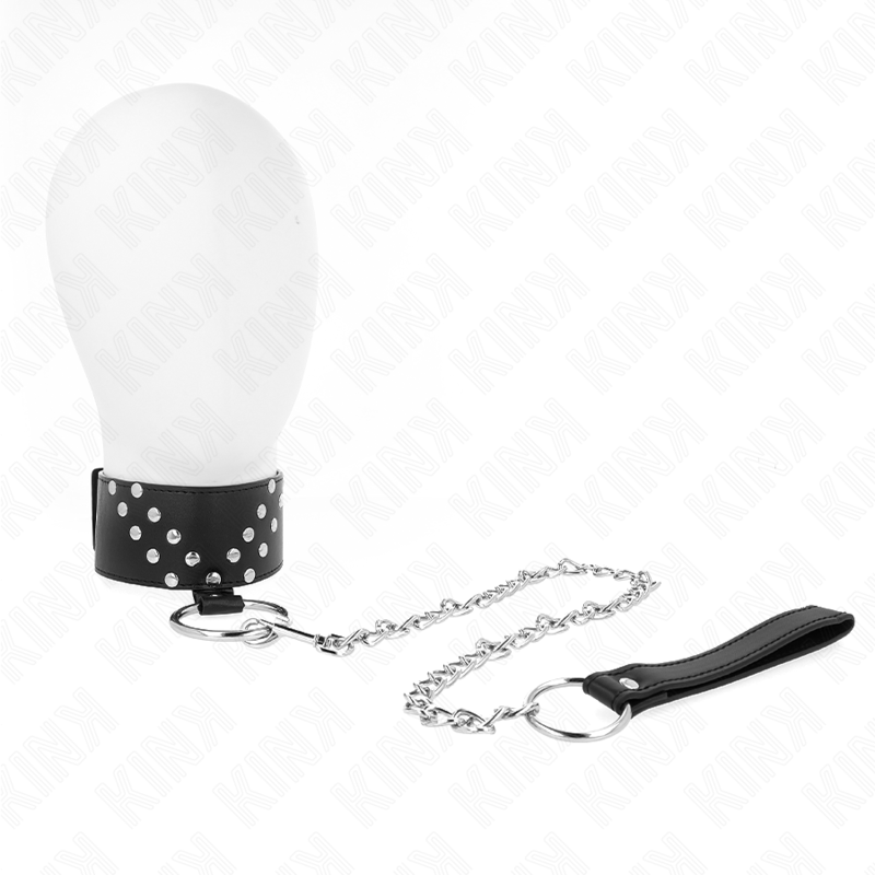 KINK – COLLIER AVEC CEINTURE 65 CM AVEC RIVET V RÉGLABLE 36-43 CM X 5 CM
