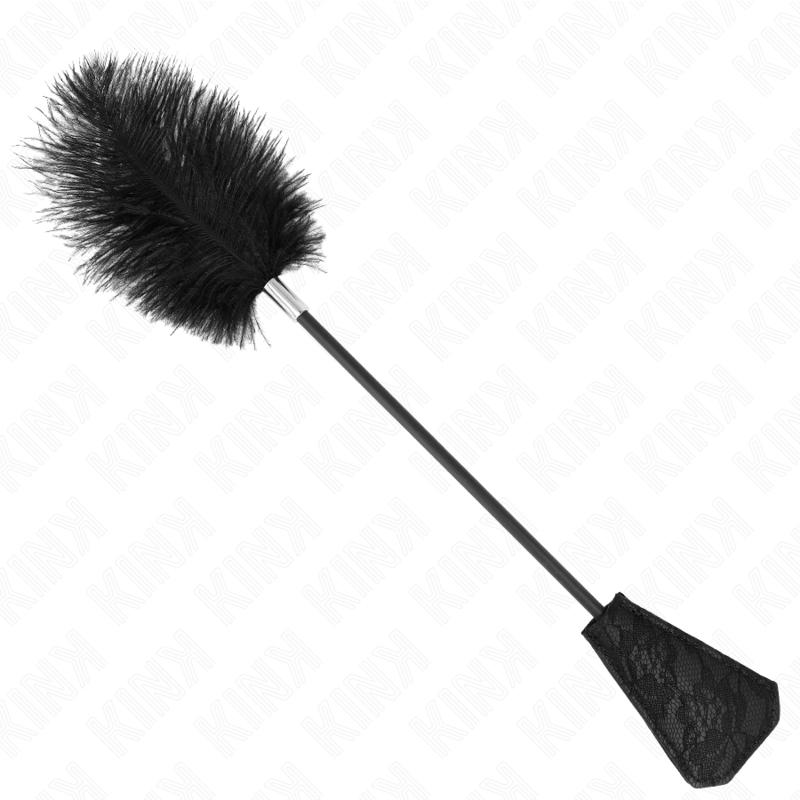 KINK – PLUMES D’AUTRUCHE POUR TICKLE AVEC PALETTE DENTELLE 56 CM