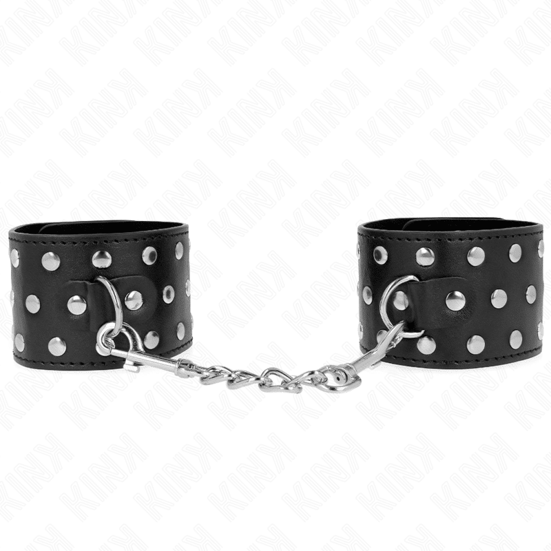 KINK – RETENUES-POIGNETS PUNK RÉGLABLES 19-24 CM X 5,5 CM