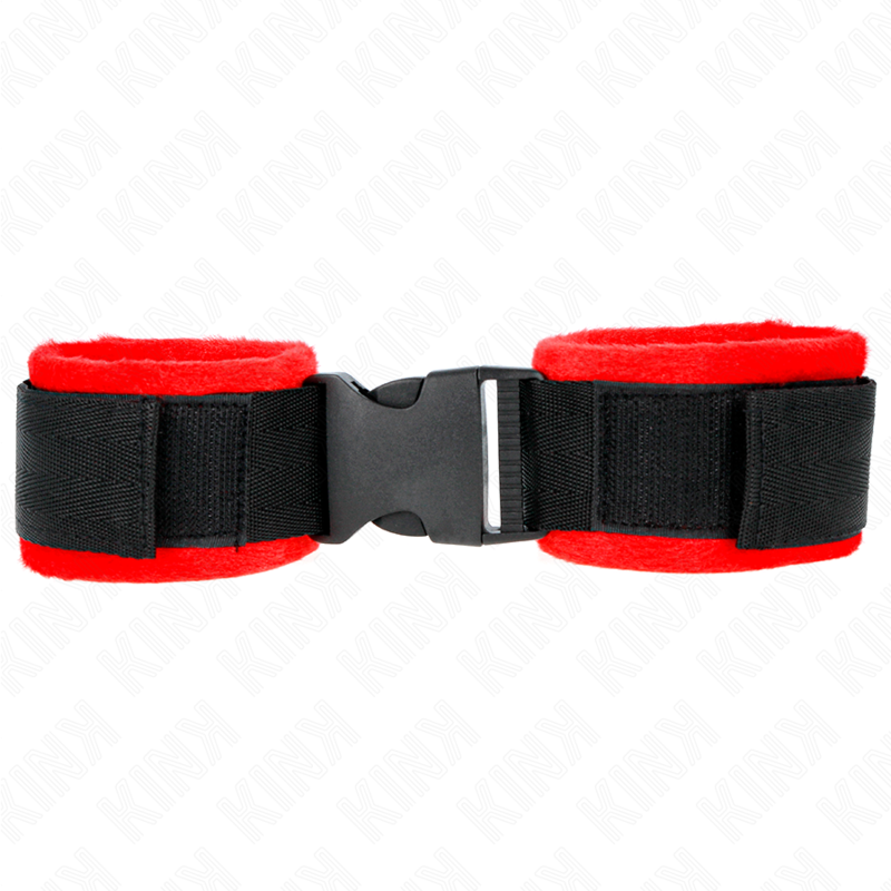 KINK – APPAREILS-POIGNETS À CROCHET ET BOUCLE EN NYLON NOIR MODÈLE 1 AJDUSTABLE 25-35 CM X 6 CM