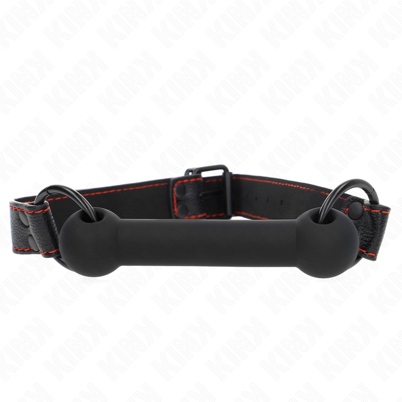 KINK – BONE BAG AVEC SANGLE EN CUIR NOIR AJUSTABLE 41-57 CM