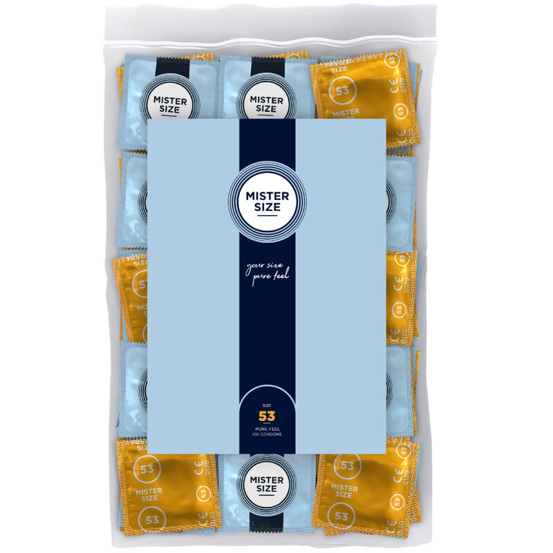 MISTER SIZE – PRÉSERVATIF TAILLE M 53 MM (100 UNITÉS)