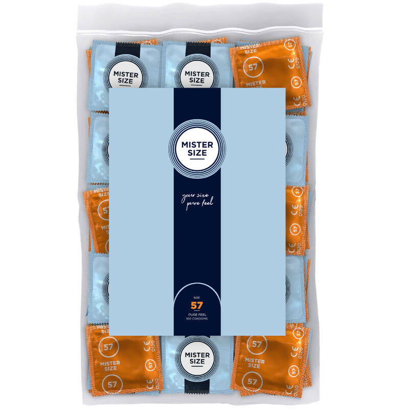 MISTER SIZE – PRÉSERVATIF TAILLE L 57 MM (100 UNITÉS)