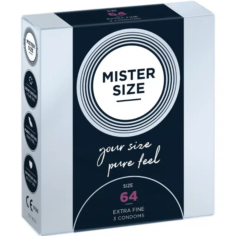 MISTER SIZE - PRÉSERVATIFS TAILLE XXL 64 MM (3 UNITÉS)