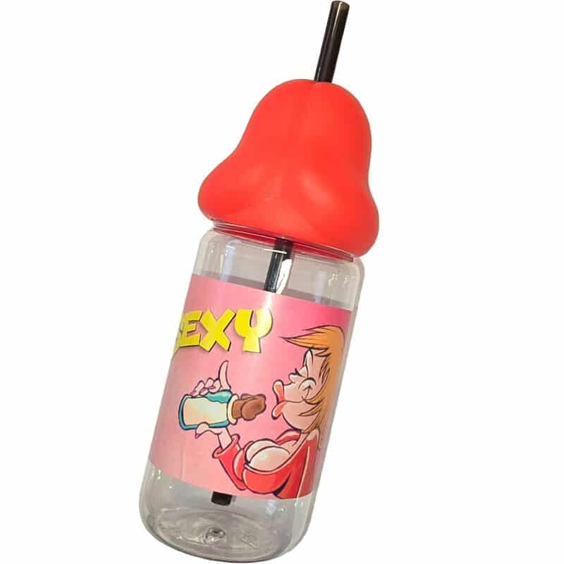 DIABLO PICANTE – BIBERON EN FORME DE PÉNIS 360 ML ROUGE