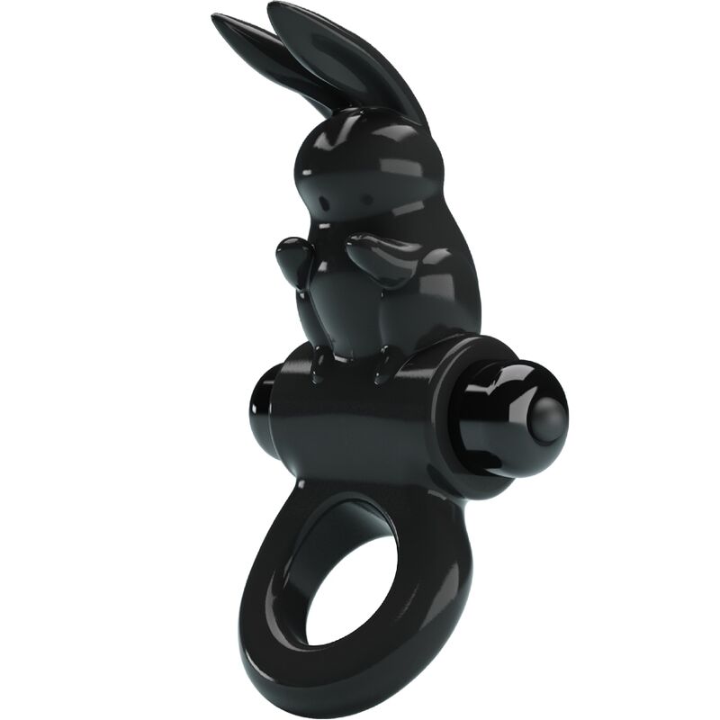 PRETTY LOVE – ANNEAU VIBRATEUR EXCITANT RABBIT 10 VIBRATIONS NOIR