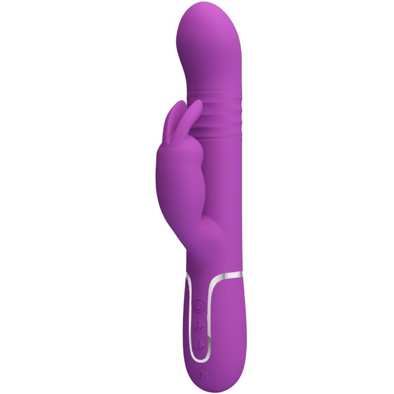 PRETTY LOVE – VIBRATEUR LAPIN MULTIFONCTION COALE 4 EN 1 VIOLET