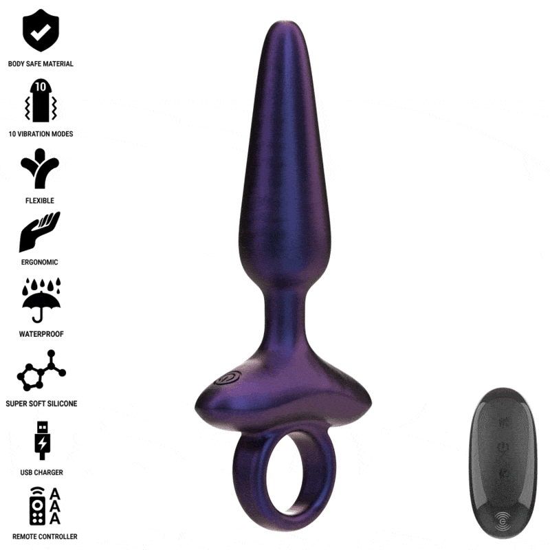INTENSE – MARLON PLUG ANAL VIBRANT MODÈLE 4 TÉLÉCOMMANDE