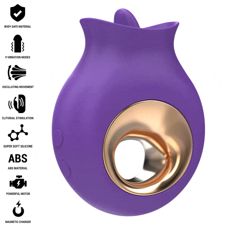 INTENSE – TULI STIMULATEUR CLITORIS 9 VIBRATIONS  9 OSCILLATIONS VIOLET