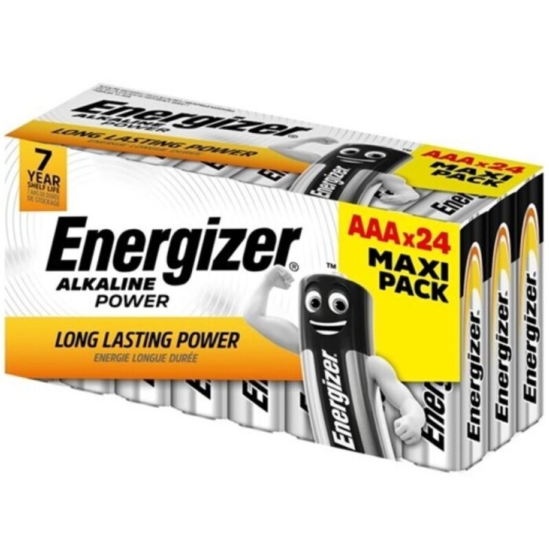 ENERGIZER – PILE ALCALINE ALCALINE AAA LR03 BOÎTE*24 (3 BOÎTES*8 PILES)