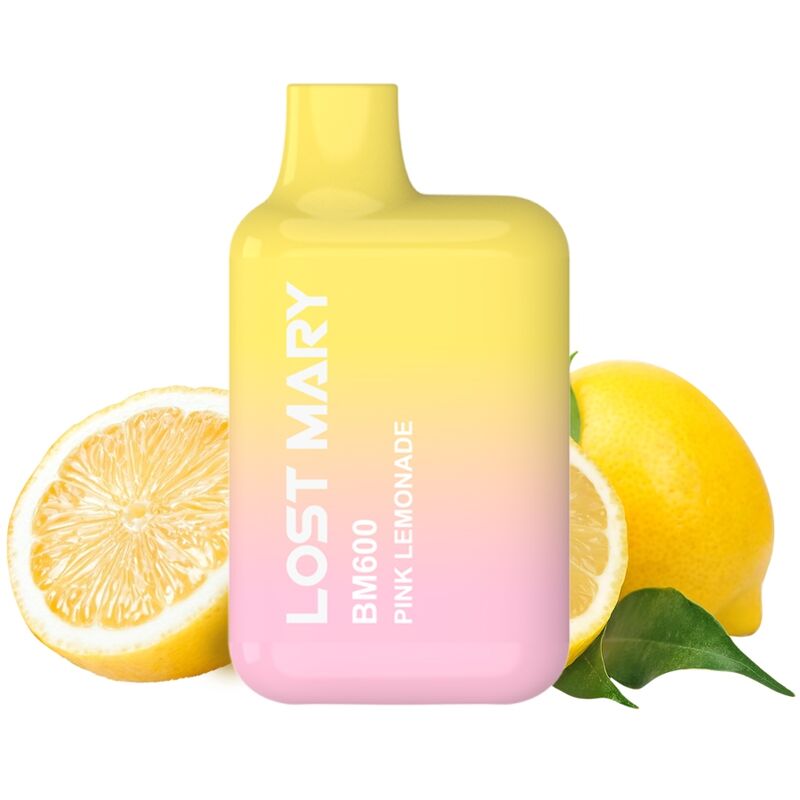 LOST MARY – BM600 VAPER NICOTINE 2% JETABLE LIMONADE ROSE