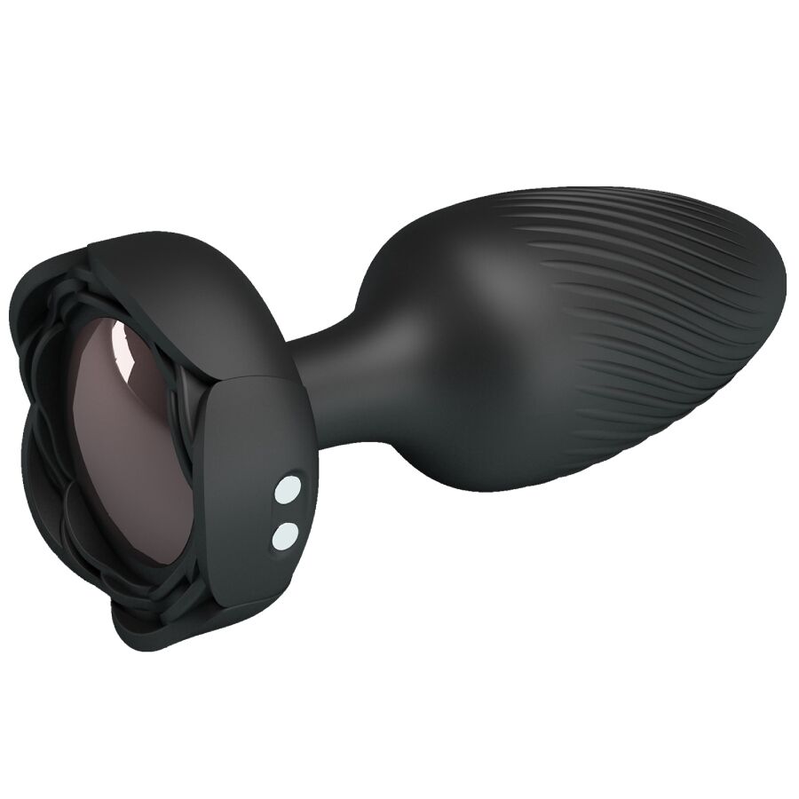 PRETTY LOVE – OSBORN PLUG ANAL AVEC LUMIÈRE LED NOIR 9,8 CM