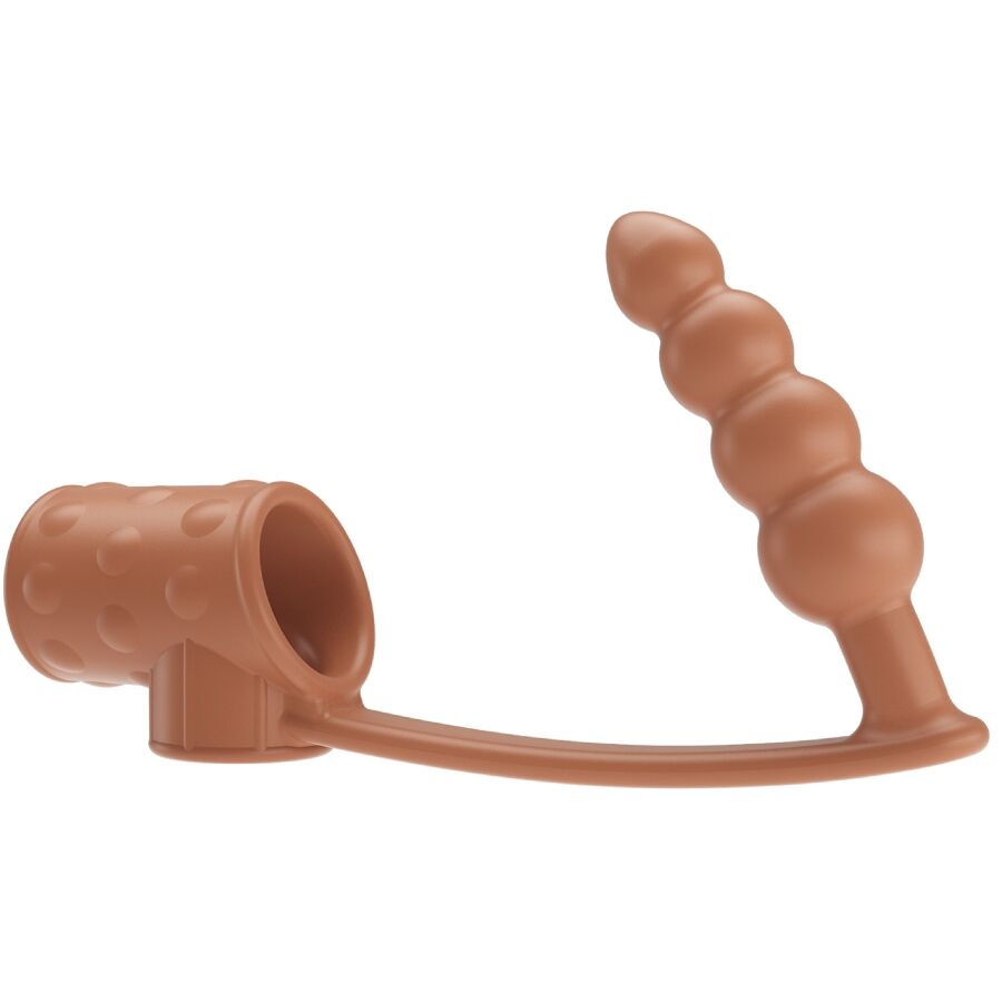 PRETTY LOVE – MANCHON PÉNIS AVEC PLUG ANAL NATUREL