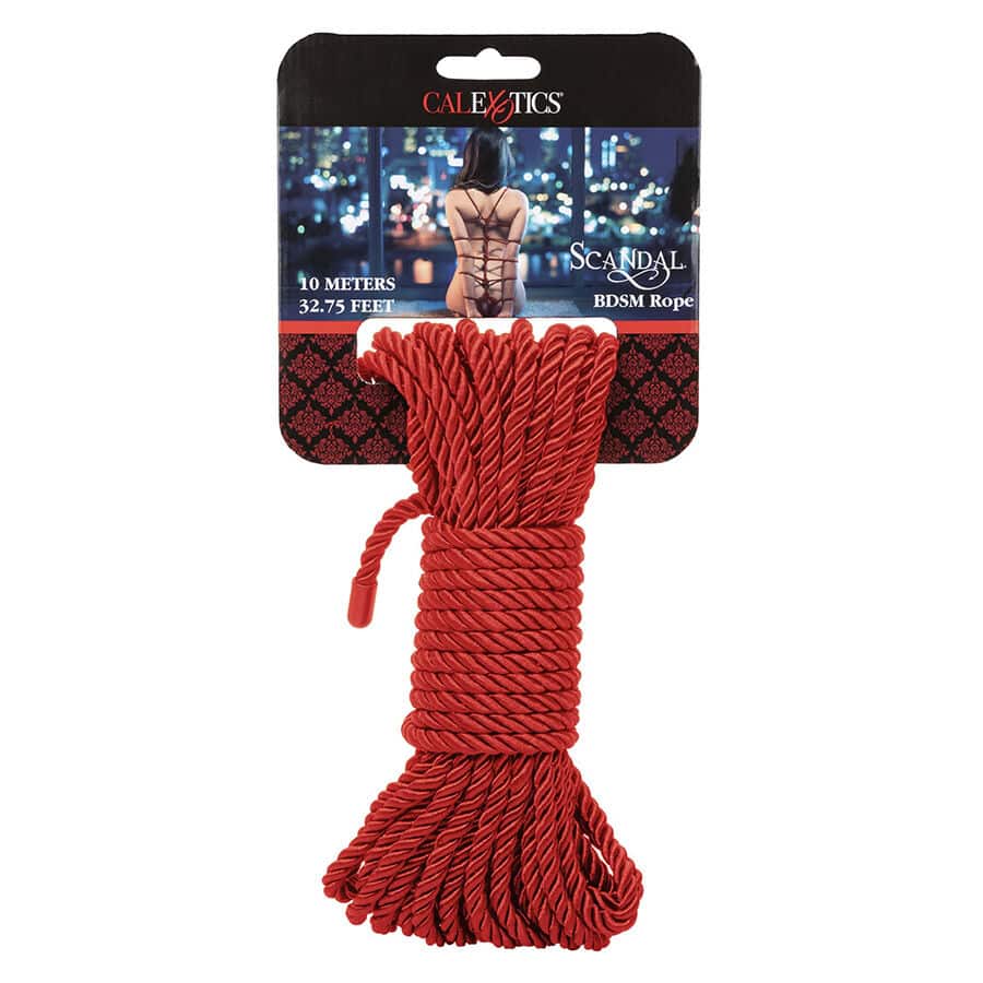 CALEXOTICS – SCANDAL CORDE BDSM ROUGE 10 M