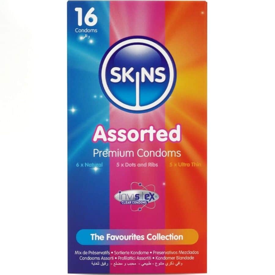 SKINS – PACK DE 16 PRÉSERVATIFS PREMIUM ASSORTIS