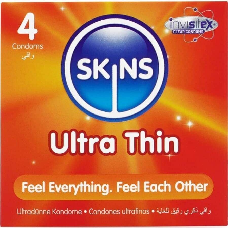 SKINS – PACK DE 4 PRÉSERVATIFS ULTRA FINS PREMIUM