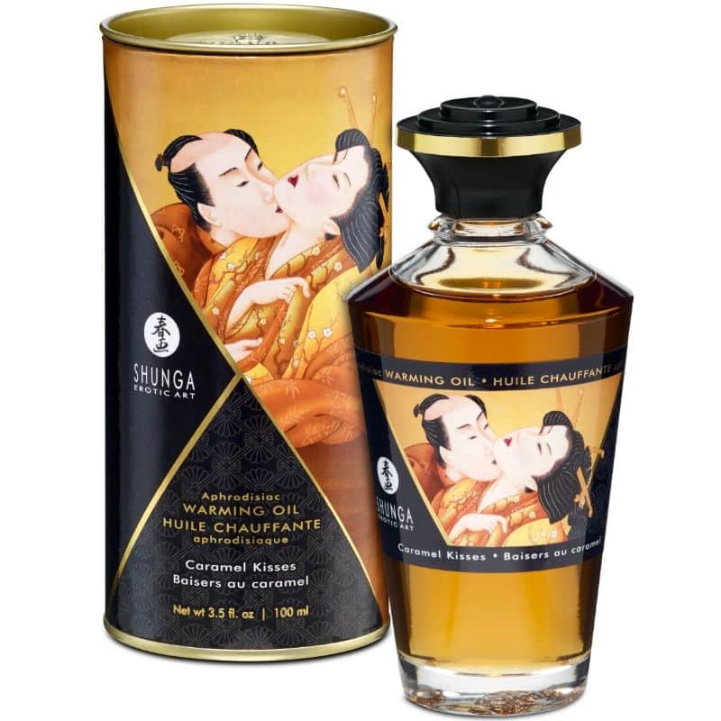 SHUNGA – HUILE DE MASSAGE À EFFET CHALEUR SAVEUR CARAMEL 100 ML