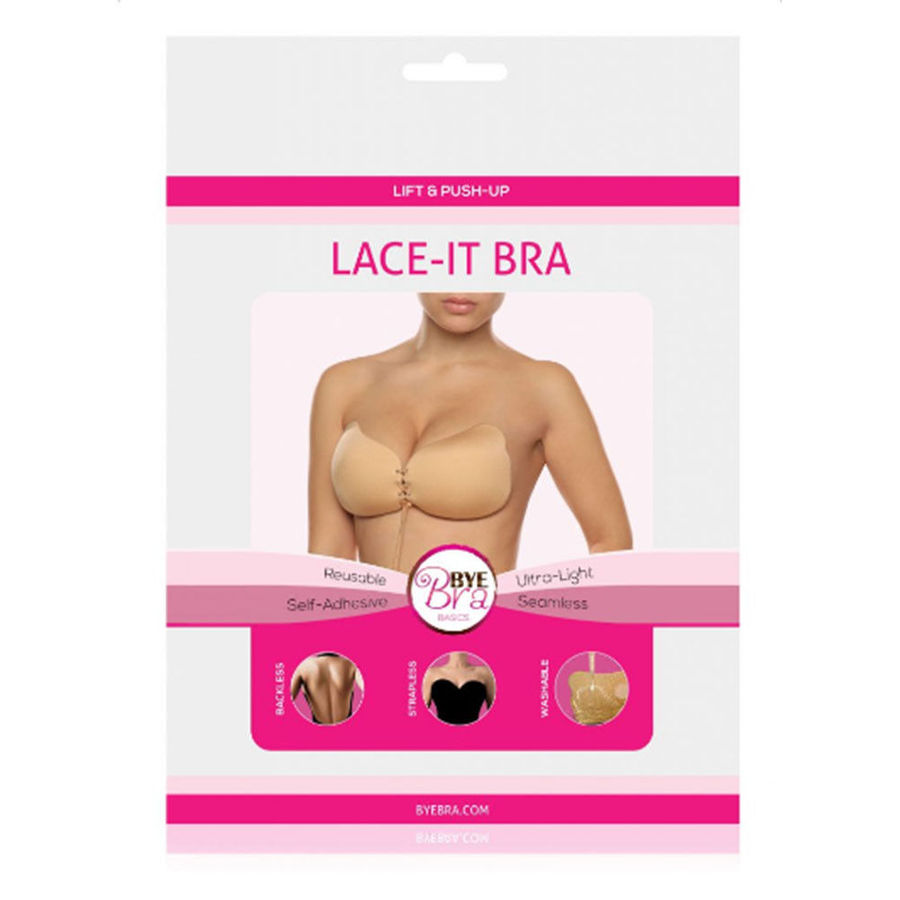 BYE-BRA – LACE-IT RENFORCEMENT PUSH-UP BEIGE BONNET A
