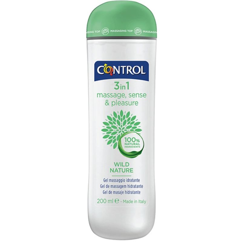 CONTROL – GEL DE MASSAGE NATURE SAUVAGE 3 EN 1 200 ML